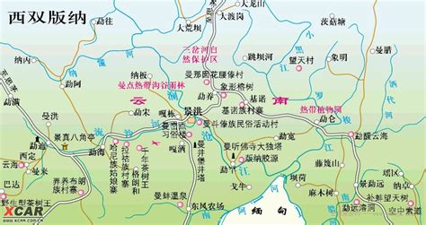 云南西双版纳地图旅游(云南西双版纳旅游地图全图)缩略图