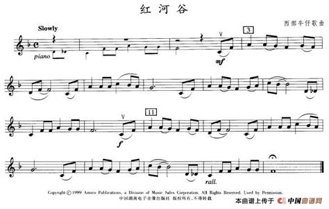 红河谷吉他谱(红河谷吉他谱C调)缩略图