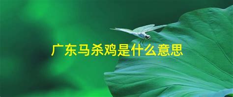 马杀鸡是什么(马杀鸡是什么意思)缩略图